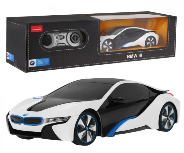Bmw I8 Bijeli Rastar Model 1:24 Automobil Na Daljinsko Upravljanje + 2,4 Ghz Daljinski, Bijela 1