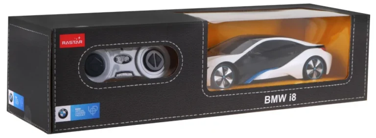 Bmw I8 Bijeli Rastar Model 1:24 Automobil Na Daljinsko Upravljanje + 2,4 Ghz Daljinski, Bijela 7