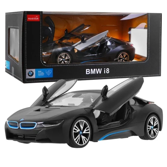 Bmw I8 Crni Rastar Model 1:14 Automobil Na Daljinsko Upravljanje + 2,4 Ghz Daljinski Upravljač, Crna 1