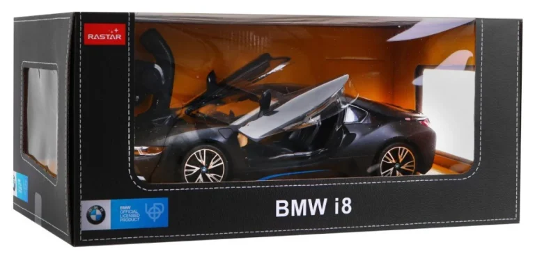 Bmw I8 Crni Rastar Model 1:14 Automobil Na Daljinsko Upravljanje + 2,4 Ghz Daljinski Upravljač, Crna 8