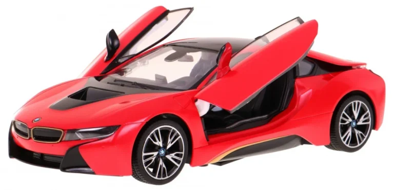 Bmw I8 Crveni Rastar Model 1:14 Automobil Na Daljinsko Upravljanje + 2,4 Ghz Daljinski, Crvena 2