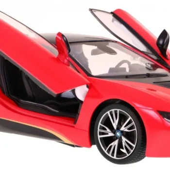 Bmw I8 Crveni Rastar Model 1:14 Automobil Na Daljinsko Upravljanje + 2,4 Ghz Daljinski, Crvena 3