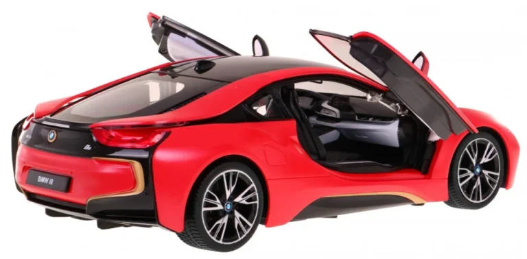 Bmw I8 Crveni Rastar Model 1:14 Automobil Na Daljinsko Upravljanje + 2,4 Ghz Daljinski, Crvena 4