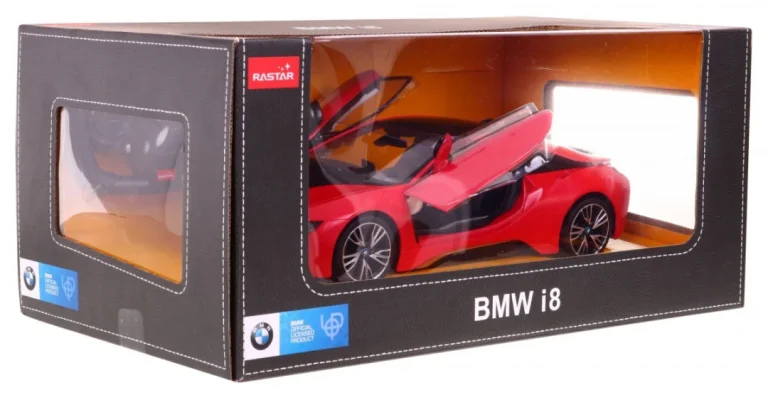 Bmw I8 Crveni Rastar Model 1:14 Automobil Na Daljinsko Upravljanje + 2,4 Ghz Daljinski, Crvena 6
