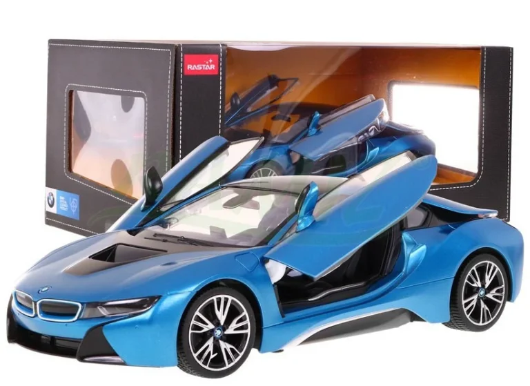 Bmw I8 Plavi Rastar Model 1:14 Automobil Na Daljinsko Upravljanje + 2,4 Ghz Daljinski, Plava 1