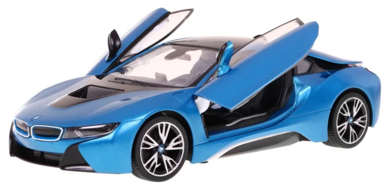 Bmw I8 Plavi Rastar Model 1:14 Automobil Na Daljinsko Upravljanje + 2,4 Ghz Daljinski, Plava 2