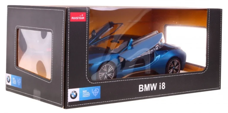 Bmw I8 Plavi Rastar Model 1:14 Automobil Na Daljinsko Upravljanje + 2,4 Ghz Daljinski, Plava 6