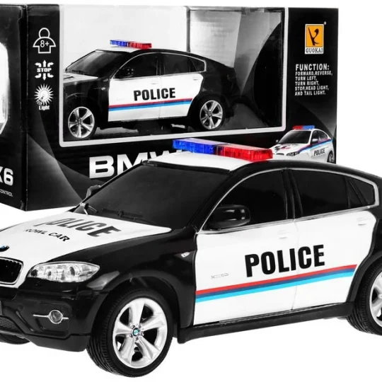 Bmw X6 Policijski Automobil Za Djecu 8+ Godina, Daljinski Upravljani, Policijski 1:24, Svjetla I 1