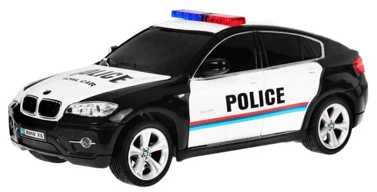 Bmw X6 Policijski Automobil Za Djecu 8+ Godina, Daljinski Upravljani, Policijski 1:24, Svjetla I 4