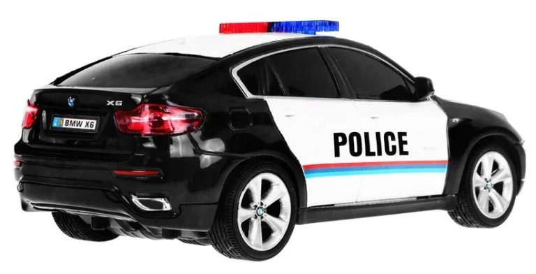Bmw X6 Policijski Automobil Za Djecu 8+ Godina, Daljinski Upravljani, Policijski 1:24, Svjetla I 5
