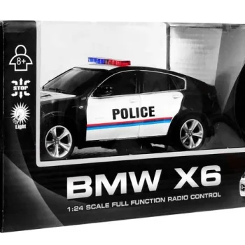 Bmw X6 Policijski Automobil Za Djecu 8+ Godina, Daljinski Upravljani, Policijski 1:24, Svjetla I 6