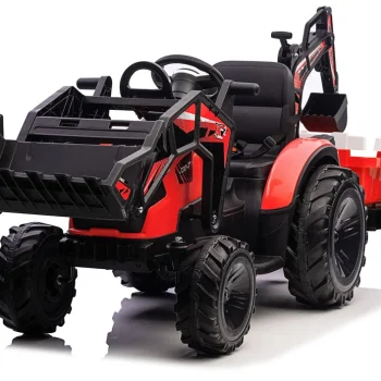 Bager Na Baterije S Prikolicom Sx2068 Crveni Auto Na Akumulator 2