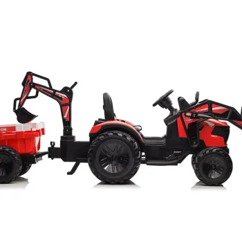 Bager Na Baterije S Prikolicom Sx2068 Crveni Auto Na Akumulator 5