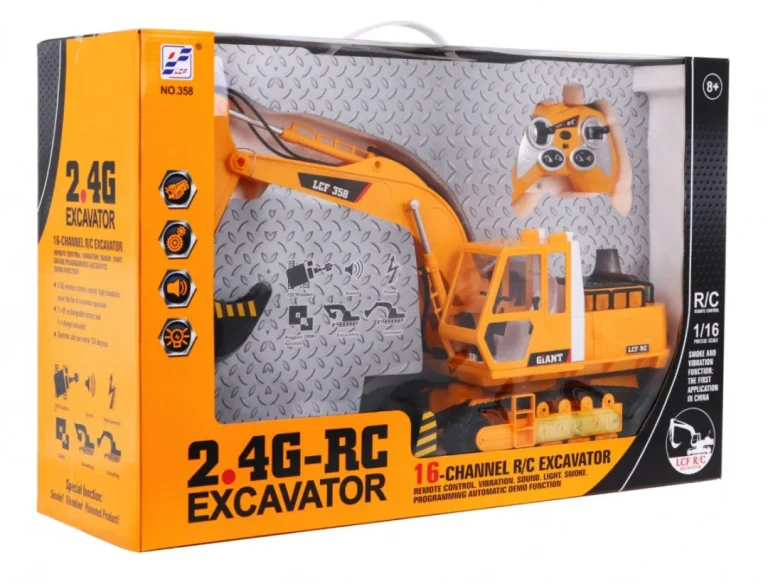 Bager S Funkcijom Dima Za Djecu 8+ Model Na Daljinsko Upravljanje 1:16 Pokretni Dijelovi 7