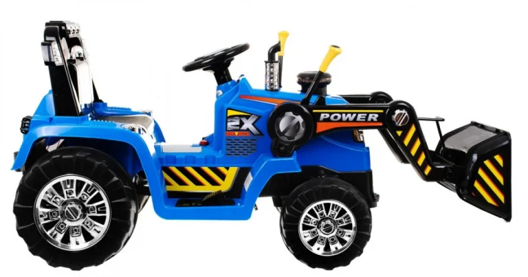 Bager Traktor Na Akumulator Plavi 10