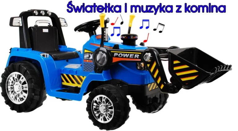 Bager Traktor Na Akumulator Plavi 11