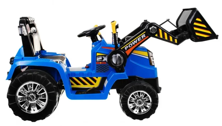 Bager Traktor Na Akumulator Plavi 13