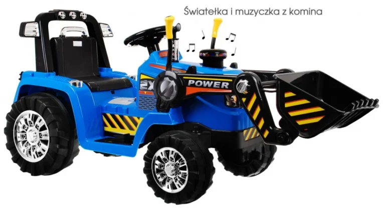 Bager Traktor Na Akumulator Plavi 8