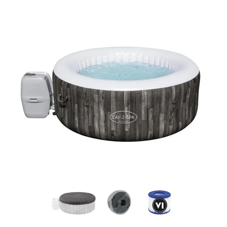 Bahamas Lay Z Spa Bestway Vrtna Hidromasažna Kada Za 4 Osobe + Pumpa + Poklopac + Filter 1