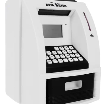 Bankomat Kasica Za Djecu 3+ Crni S Karticom I Pin Om 2