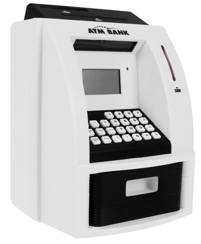 Bankomat Kasica Za Djecu 3+ Crni S Karticom I Pin Om 2