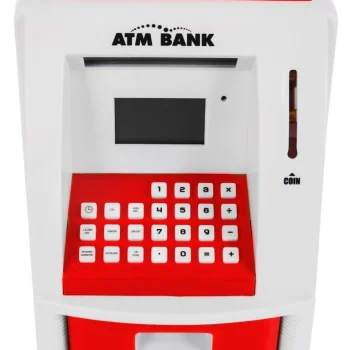 Bankomat Kasica Za Djecu 3+ Crveni S Karticom I Pin Om 3