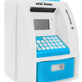 Bankomat Kasica Za Djecu 3+ Plavi S Karticom I Pin Om 2