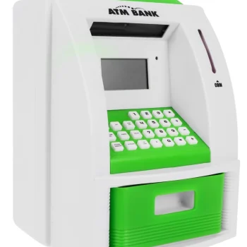 Bankomat Kasica Za Djecu 3+ Zeleni S Karticom I Pin Om 2