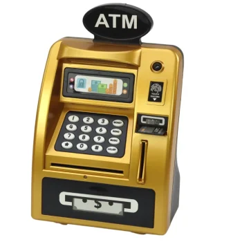 Bankomat Kasica Za Djecu Koja Uče štedjeti Zlato Crna 2
