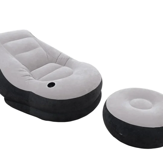 Baršunasta Fotelja S Tabureom 130 × 99 × 76 Cm Intex 68564 1