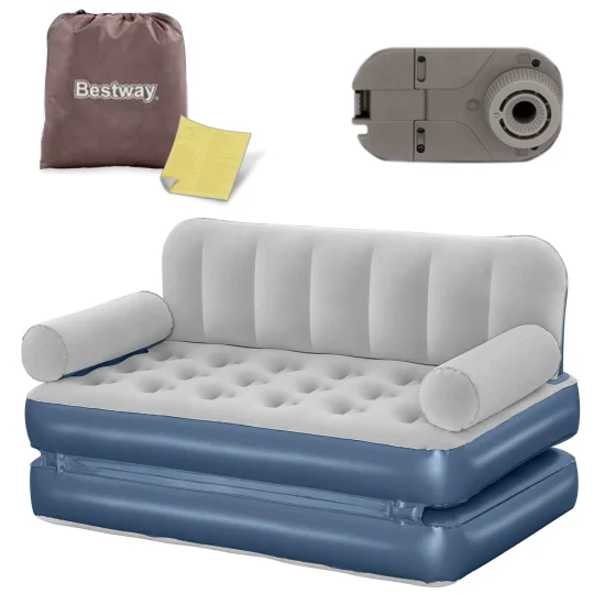 Baršunasta Sofa S Ugrađenom Električnom Pumpom 188 × 152 × 64 Cm Bestway 75079 1
