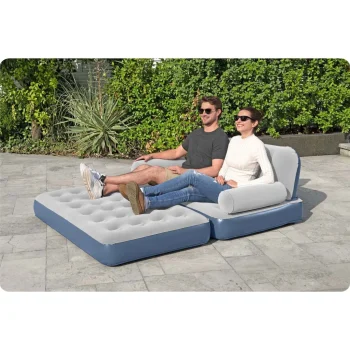 Baršunasta Sofa S Ugrađenom Električnom Pumpom 188 × 152 × 64 Cm Bestway 75079 7