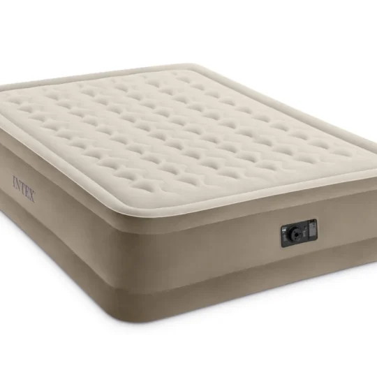 Baršunasti Madrac Na Napuhavanje 203 × 152 × 42 Cm S Električnom Pumpom Intex 64458 1