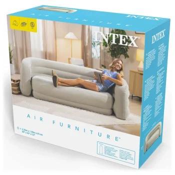 Baršunasti Napuhavajući Kauč S Madracem 229 × 109 × 81 Cm Intex 66571 6