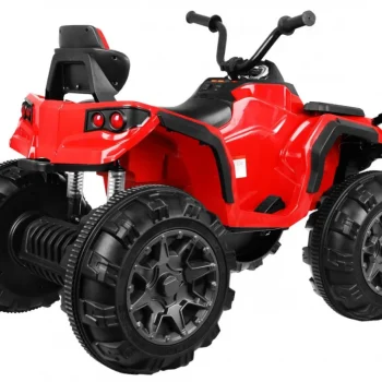 Baterijski Atv Quad Za Djecu Crveni + Eva Kotači + Mp3 Radio + Led + Spori Start, Crvena Quad Na Akumulator 2
