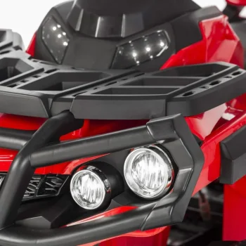 Baterijski Atv Quad Za Djecu Crveni + Eva Kotači + Mp3 Radio + Led + Spori Start, Crvena Quad Na Akumulator 5