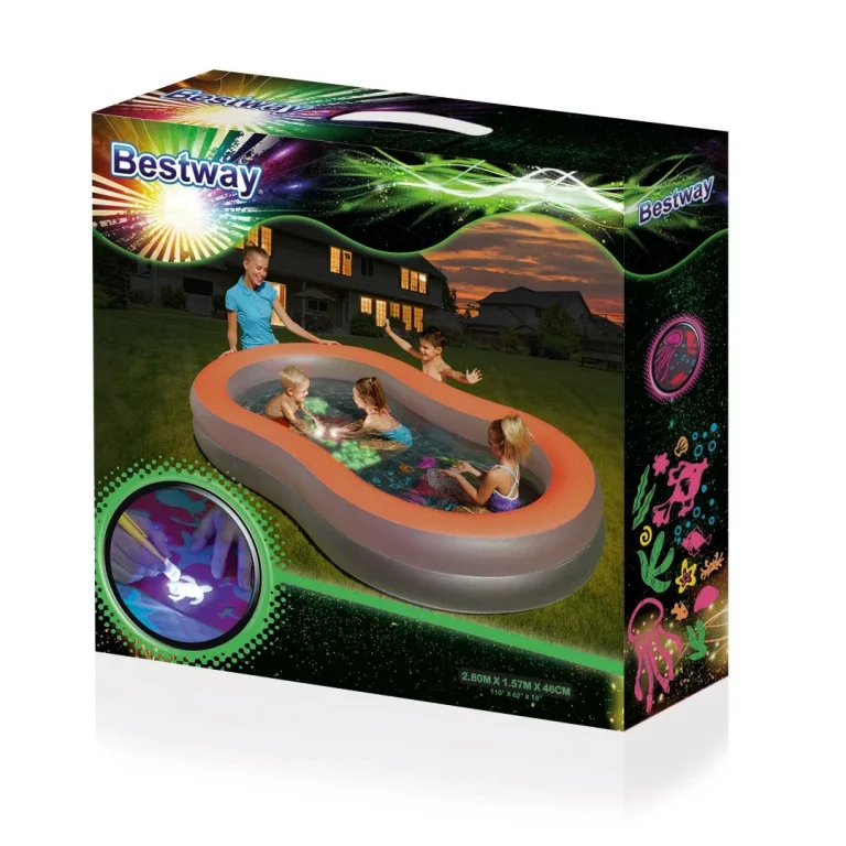 Bazen Doodle Glow 280x157x46cm Bestway 3