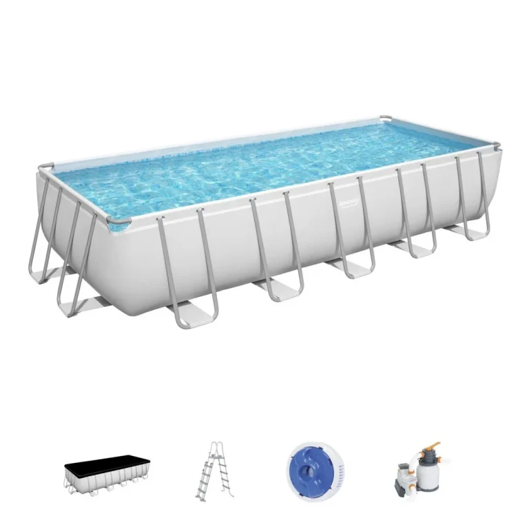 Bazen Power Steel 6 U 1 S Okvirom Bestway 640x274x132cm 21x9ft + Pumpa Za Pijesak 1