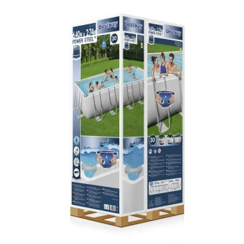 Bazen Power Steel 6 U 1 S Okvirom Bestway 640x274x132cm 21x9ft + Pumpa Za Pijesak 10
