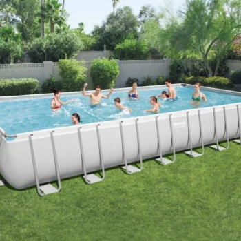 Bazen Power Steel 6 U 1 S Okvirom Bestway 956x488x132cm 31x16ft + Pumpa Za Pijesak 3