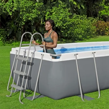 Bazen Power Steel Frame 404x201x100 Tamno Sivi 13x6ft Bestway 6u1 + Pumpa + Ljestve 13