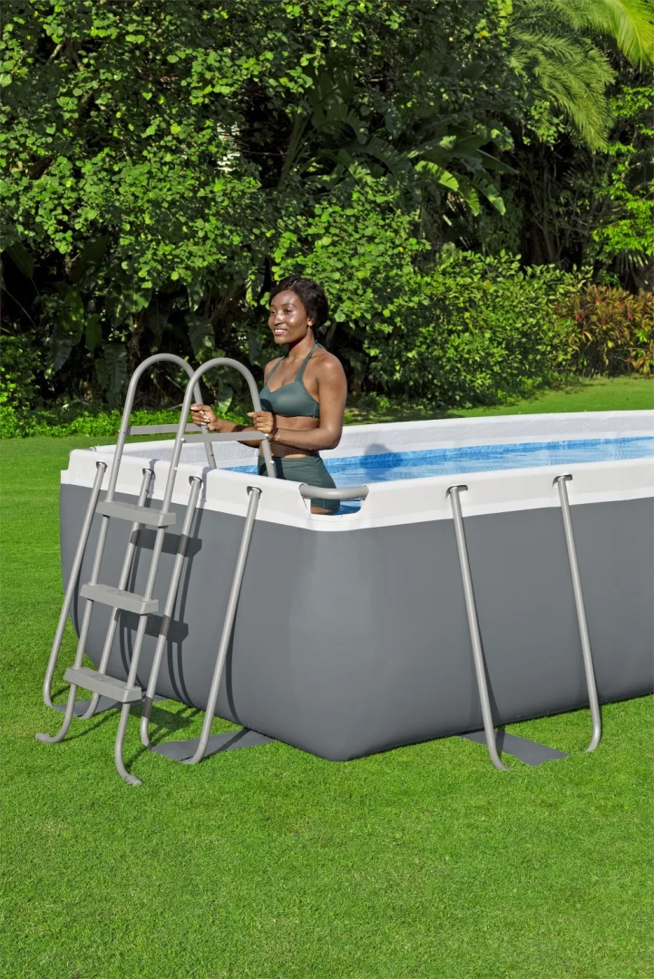 Bazen Power Steel Frame 404x201x100 Tamno Sivi 13x6ft Bestway 6u1 + Pumpa + Ljestve 13