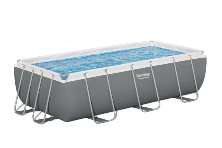 Bazen Power Steel Frame 404x201x100 Tamno Sivi 13x6ft Bestway 6u1 + Pumpa + Ljestve 2