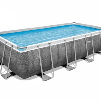 Bazen Power Steel Frame 488x244x122, Imitacija Ratana, 16x8 Stopa, Bestway 6u1 2