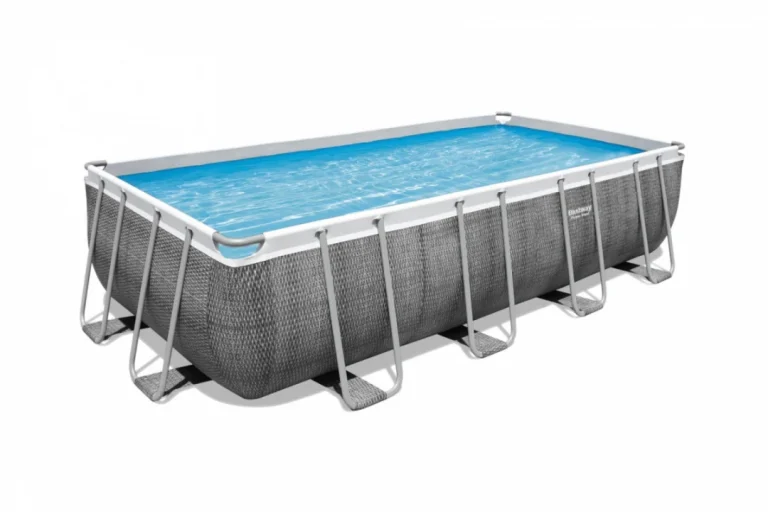 Bazen Power Steel Frame 488x244x122, Imitacija Ratana, 16x8 Stopa, Bestway 6u1 2
