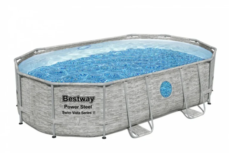Bazen Power Steel Swim Vista Frame S Prozorom 488x305x107 16x10 Stopa Bestway 6 U 1 + Pumpa Za 2