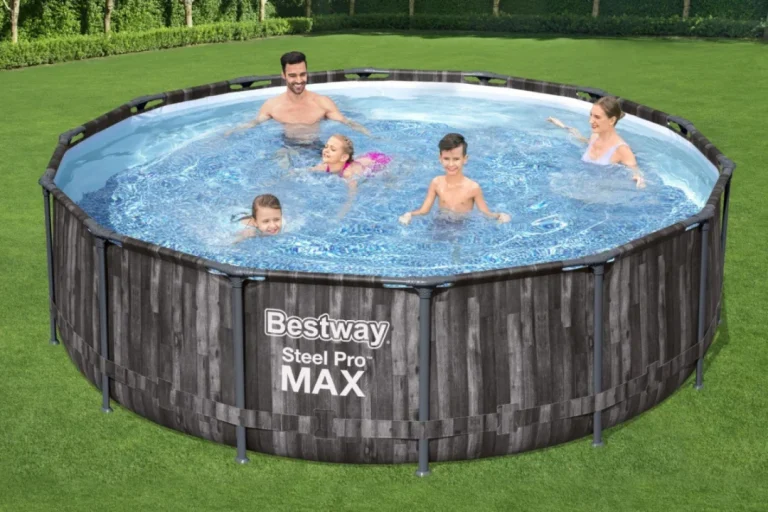Bazen Steel Pro Max Frame 427x107 Cm, Imitacija Drva, 14 Ft, Bestway 5 U 1 + Pumpa + Ljestve 3