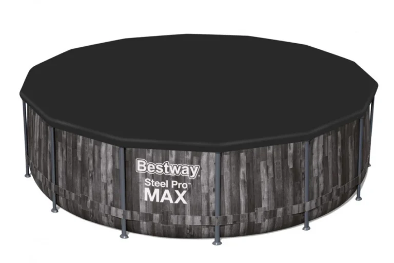 Bazen Steel Pro Max Frame 427x107 Cm, Imitacija Drva, 14 Ft, Bestway 5 U 1 + Pumpa + Ljestve 8
