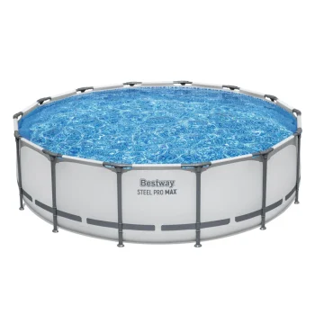 Bazen Steel Pro Max Frame 427x107 Sivi 14ft Bestway 5u1 + Pribor 2