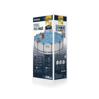 Bazen Steel Pro Max Frame 427x107 Sivi 14ft Bestway 5u1 + Pribor 9